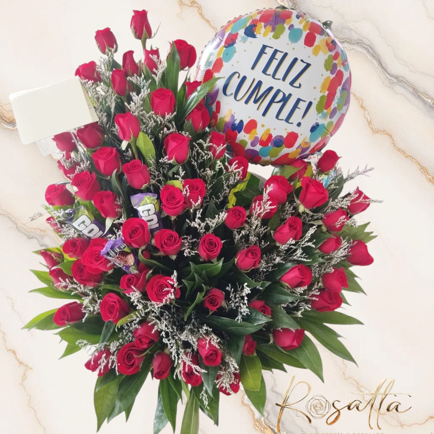 Arreglo 50 Rosas #044