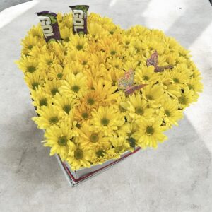 Arreglo Corazón Margaritas #005