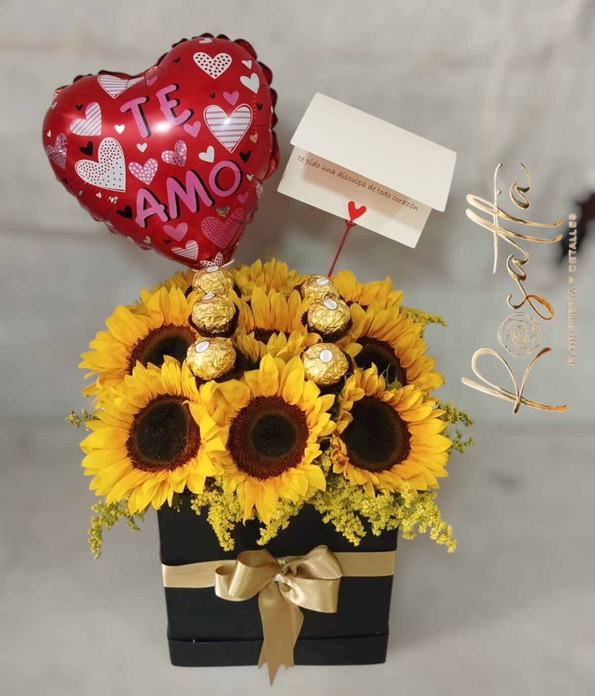 .Caja girasoles deluxe #015