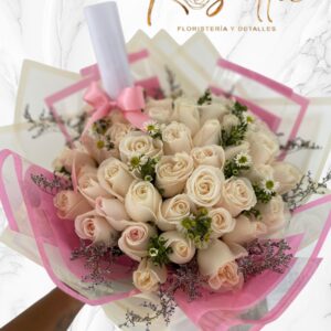Bouquet rosas blancas #021
