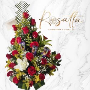 .Arreglo rosas peq  #030