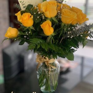 Arreglo rosas jarron #053